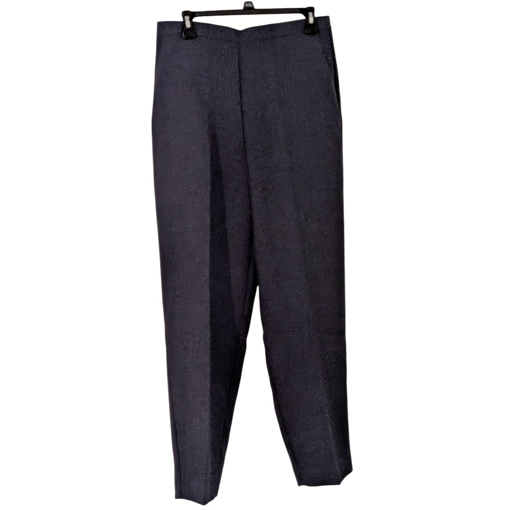 Alfred Dunner State Street Sapphire Blue Polyester Pants Size Comfort NWT